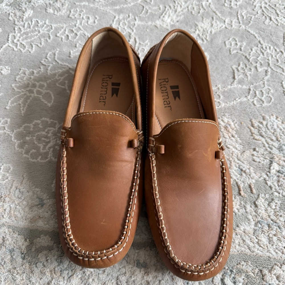 Riomar - The Tan - Deck Driver Leather Loafs - Size 7